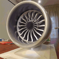 GE GEnx-1B 3D Printed B787 Jet Engine Model